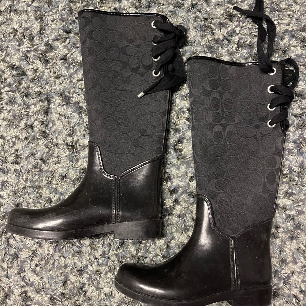 Coach rain boots for sale. Used - good condition!